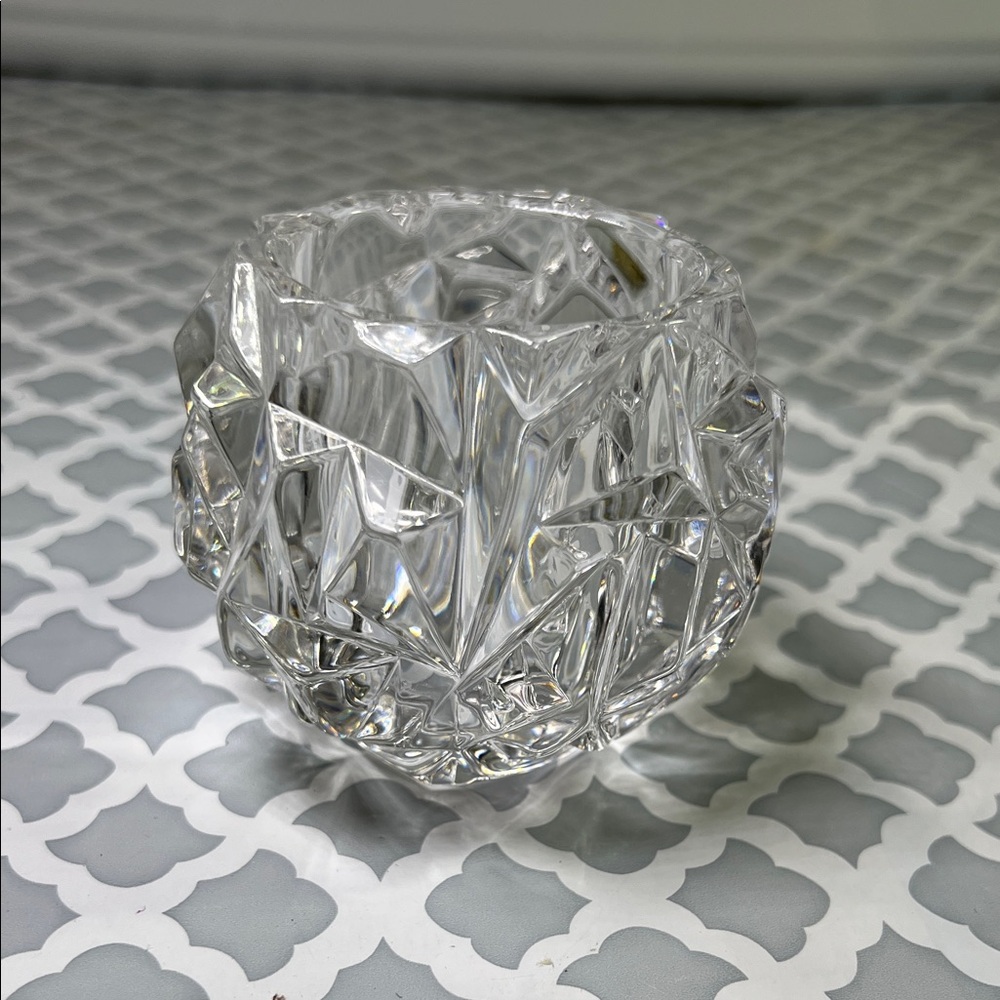 Tiffany & Co Crystal Cut Glass Votive Holder - Clear